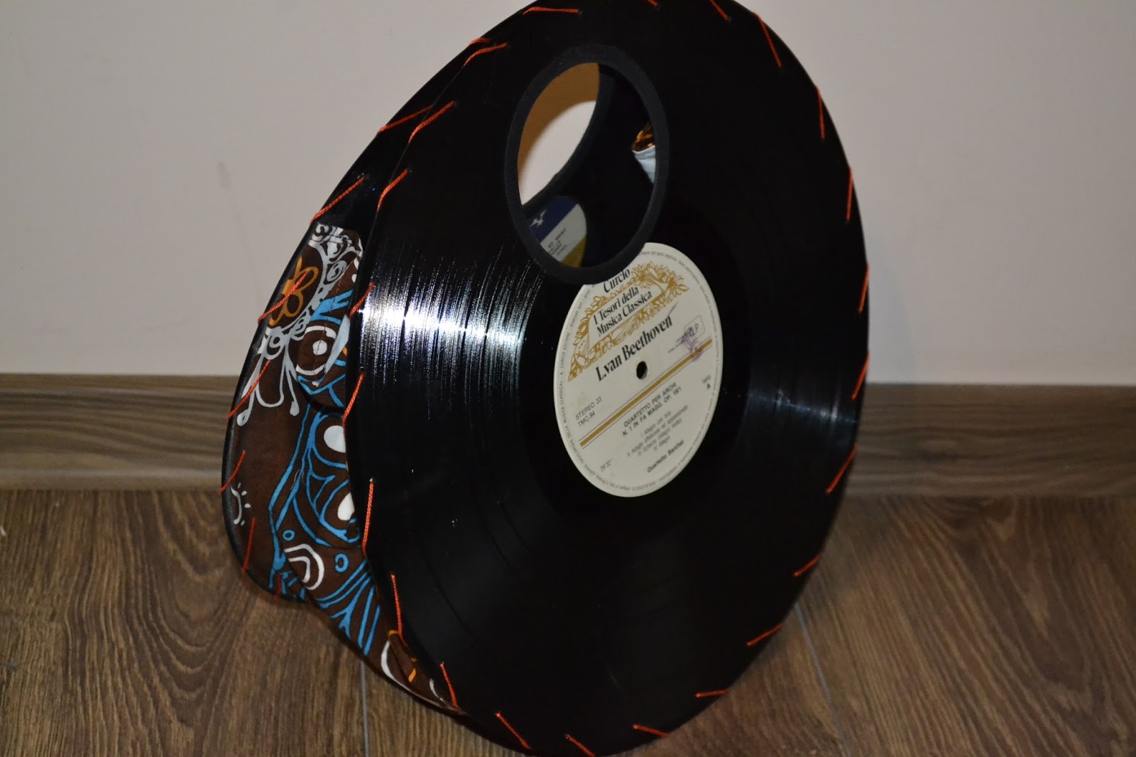 Geanta cu disc vinyl